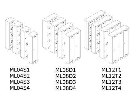 Šatníková skrinka BISLEY ML12T1 - 9
