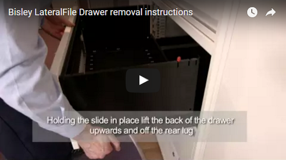 Bisley LateralFile Drawer removal instruction
